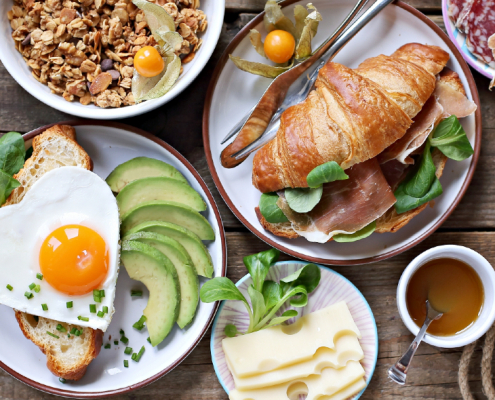 Tostadas para un brunch