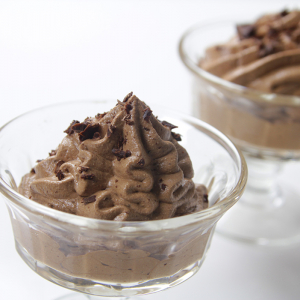 POstre ligero con chocolate