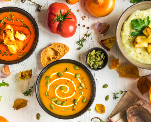 Más sabor a las cremas de verduras