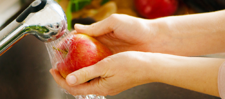 Limpiar y desinfectar frutas y verduras