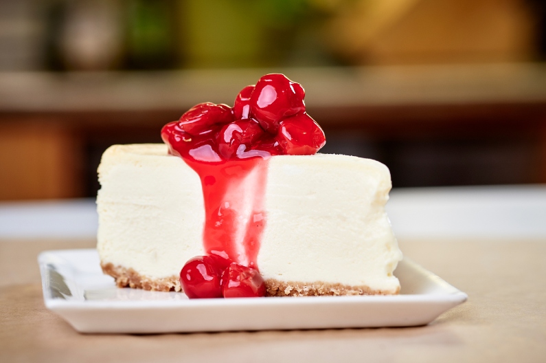 cheesecake con cerezas