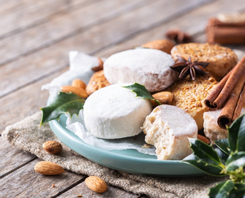 Polvorones elaborados con aceite de oliva