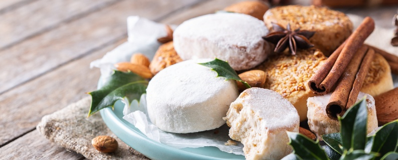 Polvorones elaborados con aceite de oliva