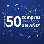 Regalamos 50 compras para todo un año