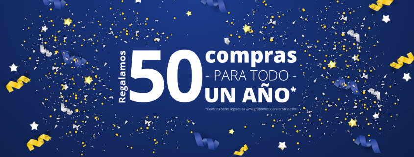 Regalamos 50 compras para todo un año