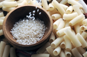 Pasta con harina de arroz