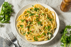Espaguetis con ajo