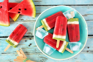 Helados caseros con frutas de temporada