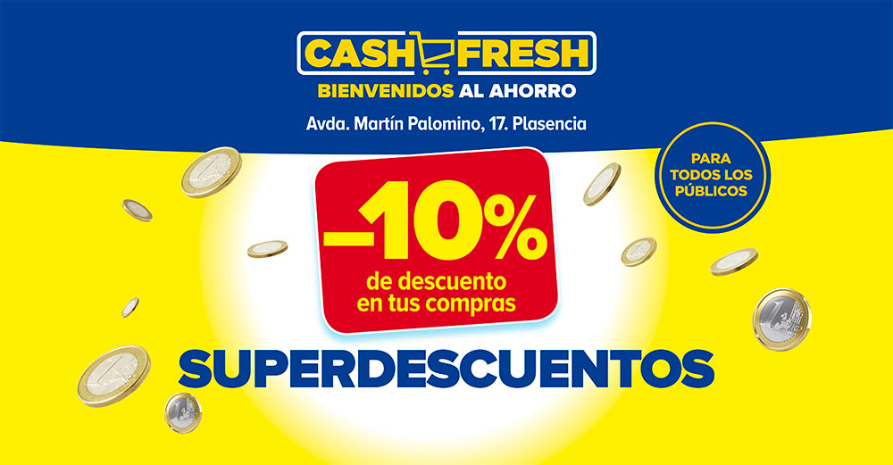 Cash Fresh abre en Plasencia con regalos y un gran sorteo