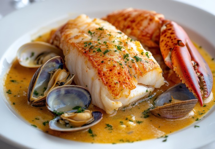 bacalao skrei almejas
