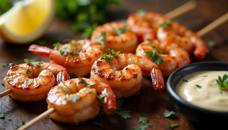 gambas parrilla