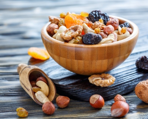frutos secos de otoño
