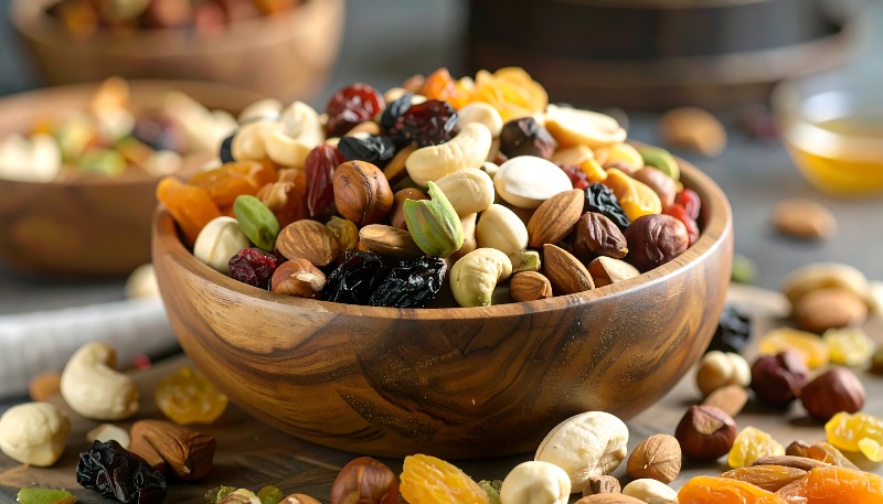 frutos secos de otoño
