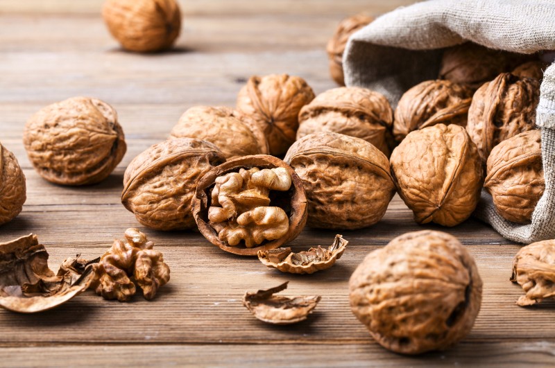 frutos secos de otoño