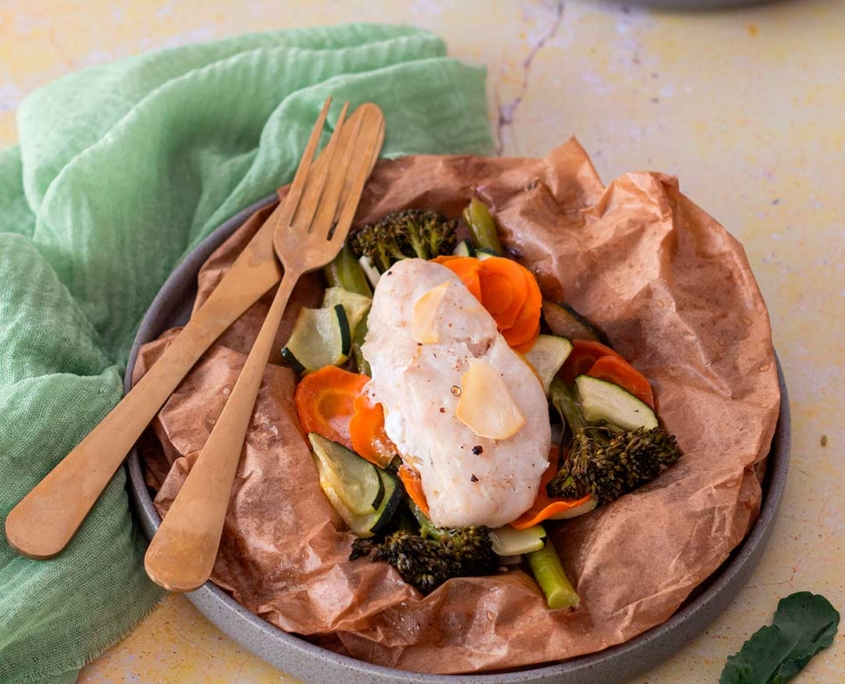 receta con bimi: papillote