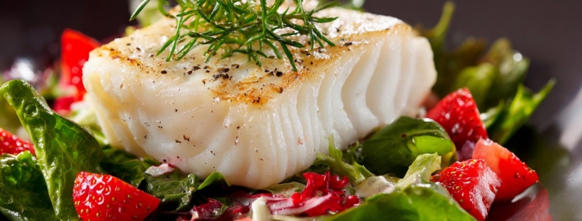 propiedades de las fresas y el bacalao