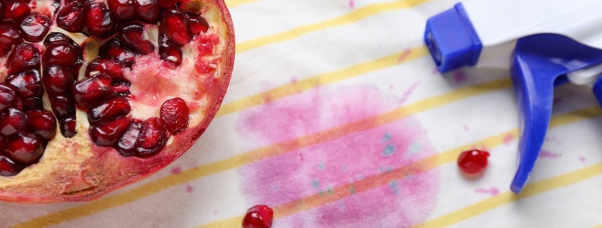 quitar manchas de fruta y vino